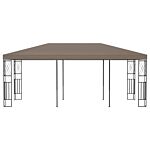 Vidaxl Gazebo 6x3 M Taupe Fabric