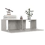 Vidaxl 8 Piece Tv Cabinet Set Concrete Grey Engineered Wood