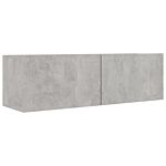 Vidaxl 8 Piece Tv Cabinet Set Concrete Grey Engineered Wood