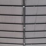 Outsunny Garden Gazebo Awning 3x3m Freestanding Metal Wall Awning Canopy Grey