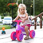 Homcom Toddler Training Walker Balance Ride-on Toy With Rubber Wheels Purple