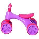 Homcom Toddler Training Walker Balance Ride-on Toy With Rubber Wheels Purple