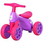 Homcom Toddler Training Walker Balance Ride-on Toy With Rubber Wheels Purple
