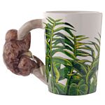 Ceramic Sloth Shaped Handle Mug