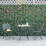 Outsunny 4 Pieces Expanding Trellis Fence, 2m X 1m Artificial Plant Fence, Decorative Trellis Garden Telescopic Hedge Privacy Screen Greenery Walls