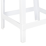 Set Of 2 Bar Stools White Plastic 99 Cm Seat Counter Chair Beliani