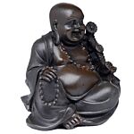 Peace Of The East Brushed Wood Effect Lucky Buddha