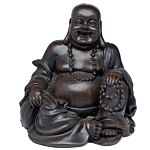 Peace Of The East Brushed Wood Effect Lucky Buddha