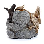 Backflow Incense Burner - Sleeping Bones Shadows Of Darkness Dragon Skull