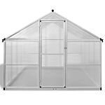 Vidaxl Reinforced Aluminium Greenhouse With Base Frame 6.05 M²