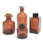 50ml Round Reed Diffuser Bottle - Amber