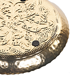 Set Of 2 Decorative Trays Gold Metal Trinket Jewellery Round Dish Textured Glamour Home Accessory Beliani