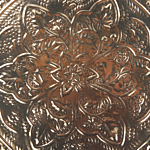Set Of 2 Decorative Trays Gold Metal Trinket Jewellery Round Dish Textured Glamour Home Accessory Beliani