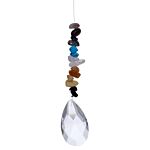 Gemstone Suncatcher - Crystal Chakra