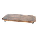 Wooden Distressed Chopping Board On Legs 39cm