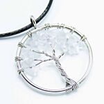 Tree Of Life Pendant - Rock Crystal