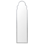 Standing Mirror Silver Mdf Glass 40 X 150 Cm With Stand Decorative Frame Modern Design Beliani