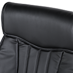 Executive Pu Leather Chair Black Height Adjustable Beliani