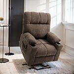 Homcom Electric Riser And Recliner Chair For Elderly, Power Lift Recliner Chair With Remote Control, Dark Brown