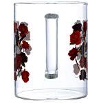 Glass Mug - Skulls & Roses