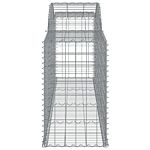 Vidaxl Arched Gabion Baskets 3 Pcs 300x50x80/100 Cm Galvanised Iron