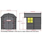 Barn Double Door Shed 7 X 7