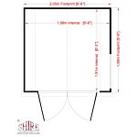 Barn Double Door Shed 7 X 7