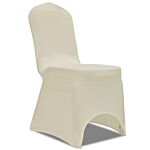Vidaxl 100 Pcs Stretch Chair Covers Cream