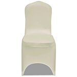 Vidaxl 100 Pcs Stretch Chair Covers Cream