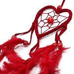 Bali Dreamcatchers - Small Heart - Black/white/red