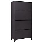 Vidaxl Locker Cabinet Anthracite 90x40x180 Cm Steel