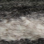 Blanket Grey And White Acrylic 180 X 220 Cm Fluffy Throw Faux Fur Striped Pattern Retro Design Beliani