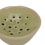 Light Green Ceramic Flower Frog With Lid