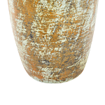 Decorative Vase Gmulticolour Terracotta Earthenware Faux Aged Distressed Finish Natural Style For Dried Flowers Beliani