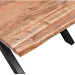 Live Edge Collection Large Square Dining Table