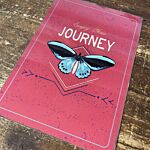 Vintage Metal Sign - Enjoy Your Journey Butterfly Design
