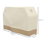 Outsunny 71w X 188lcm Pu Coated Protective Grill Cover - Beige