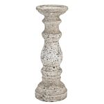 Large Stone Ceramic Column Candle Holder