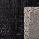 Rug Grey With Black 160 X 230 Cm Ombre Effect Viscose Modern Living Room Beliani
