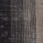 Rug Grey With Black 160 X 230 Cm Ombre Effect Viscose Modern Living Room Beliani