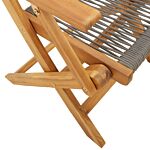 Vidaxl Folding Garden Chairs 6 Pcs Grey Solid Wood Acacia