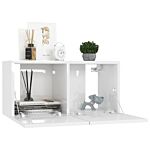 Vidaxl 10 Piece Tv Cabinet Set High Gloss White Engineered Wood