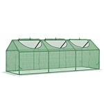 Outsunny Mini Greenhouse, Small Plant Grow House For Outdoor With Durable Pe Cover, Observation Windows, 180 X 60 X 60 Cm, Green
