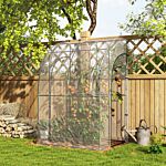 Outsunny 143cm X 118cm Walk-in Lean To Greenhouse, With Accessories