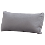 Outdoor Cushion Cover Set Grey Fabric Sofa Seat Back Side Pillow Cases Beliani