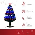 Homcom 3ft 90cm Fiber Optic Xmas Tree Artificial Christmas Tree