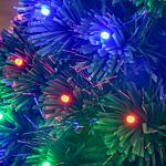 Homcom 3ft 90cm Fiber Optic Xmas Tree Artificial Christmas Tree