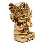 Set Of 3 Gold Ganesh Hear No Speak No See No Evil