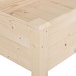 Outsunny Garden Wooden Planters， Non-woven Fabric, Rectangular Raised Bed,fir Wood，indoor/outdoor, 122.5lx56.5wx76h Cm