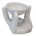 Helping Hand Oil Burner - White